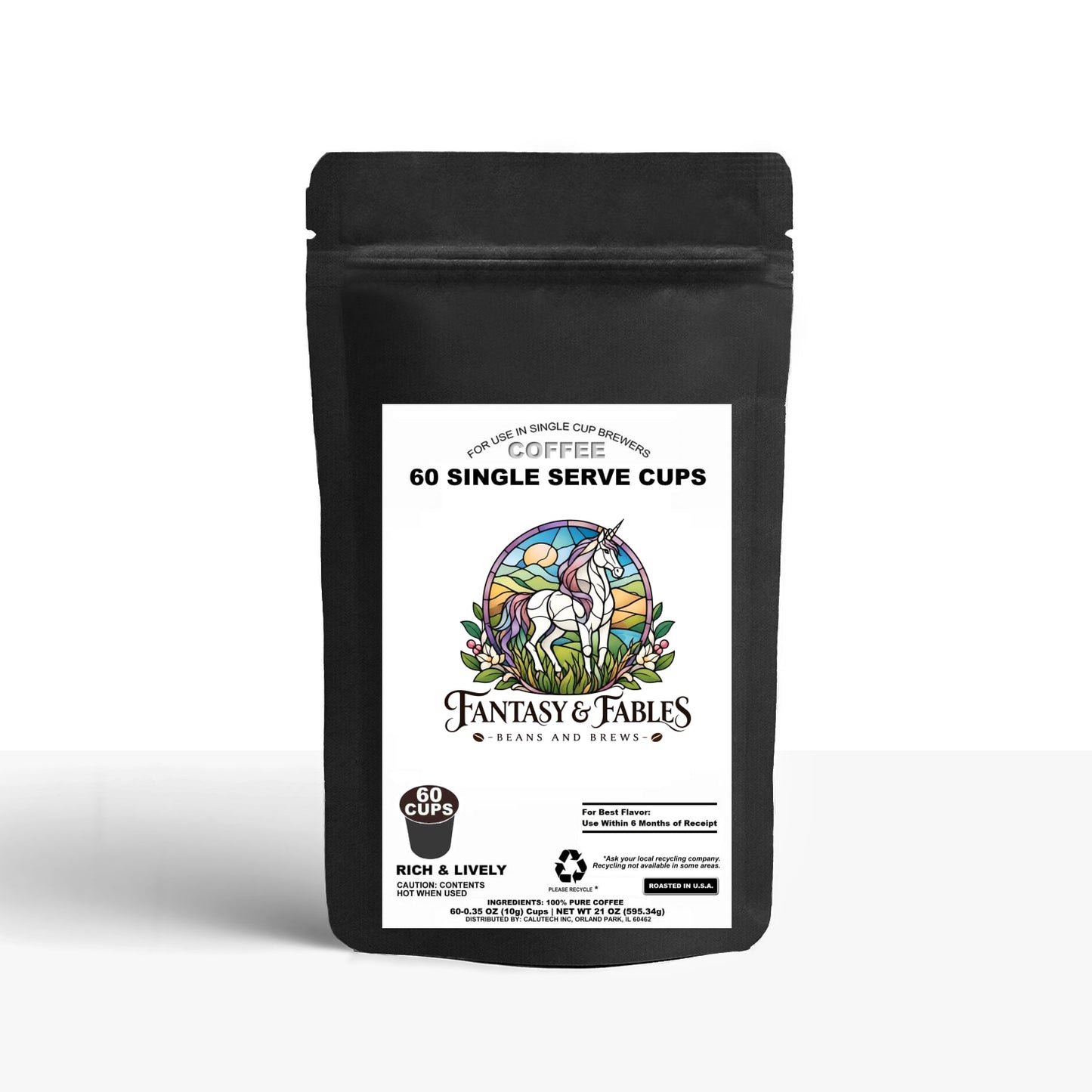 60 Pack Single Serve Coffee Capsules