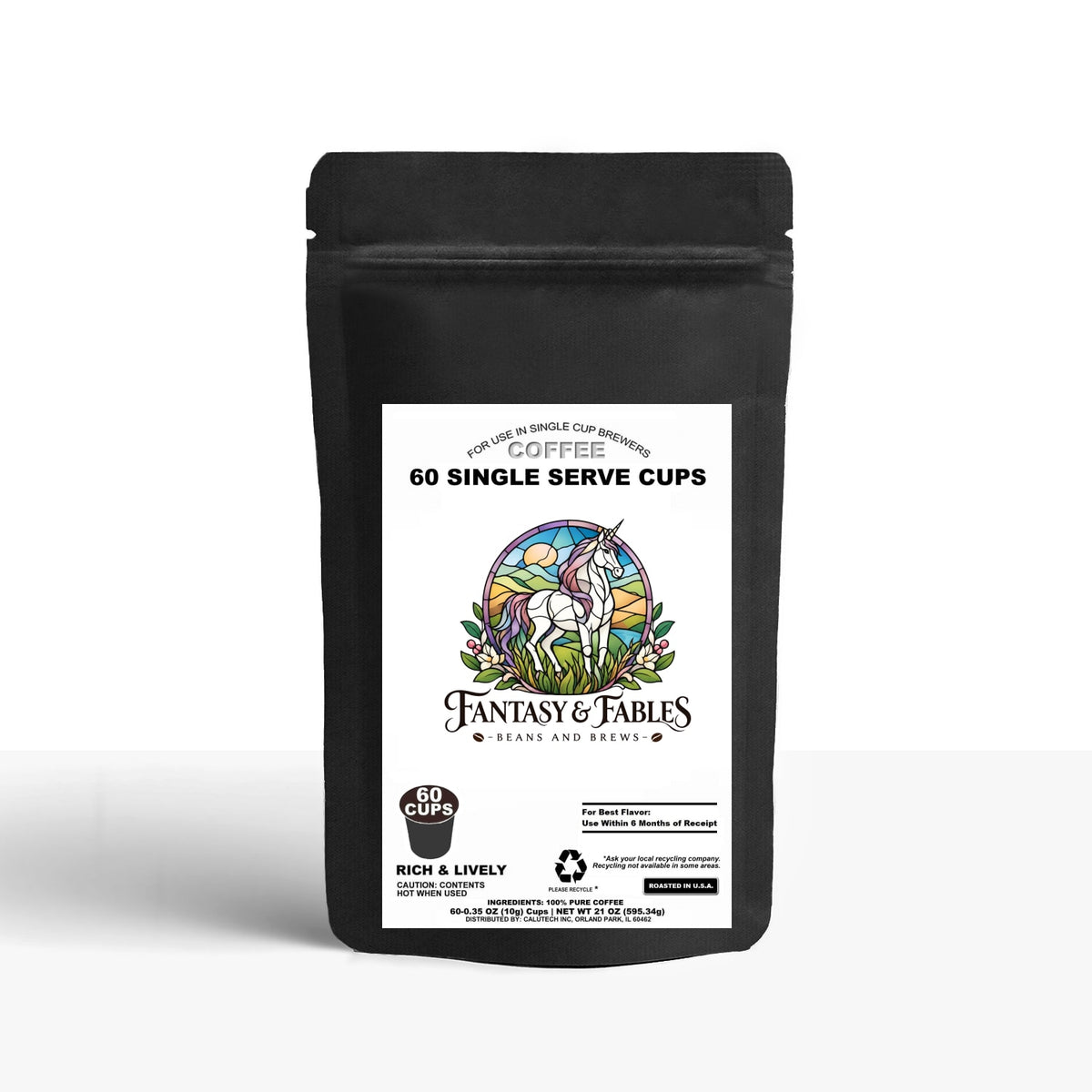 60 Pack Single Serve Coffee Capsules